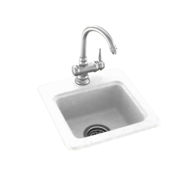 Swan Surfaces 15" L x 15" W DropIn/Undermount Bar Sink & Reviews Wayfair
